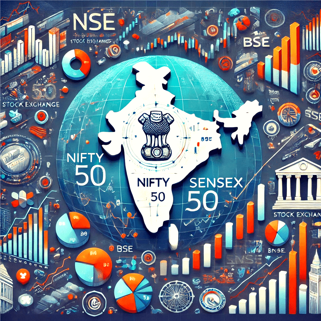 The Nifty 50 and Sensex are key Indian stock market indices that reflect economic trends, with the Nifty 50 representing 50 stocks from the NSE and the Sensex encompassing 30 stocks from the BSE, serving as benchmarks for market performance and investor sentiment.